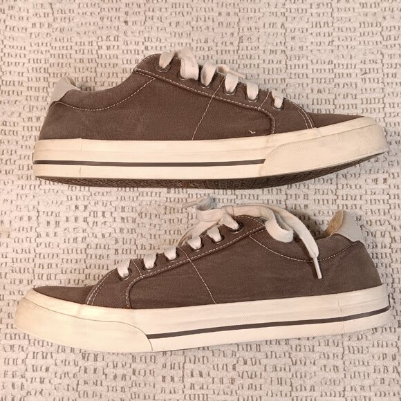 Taos women's 'Z Soul' graphite / light grey canvas skate sneakers sz 10 - Picture 4 of 14